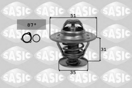 Термостат, охлаждающая жидкость SASIC 9000161 (фото 1)