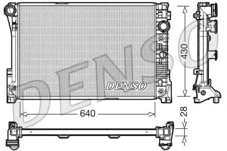 Радіатор, охолодження двигуна DENSO DRM17043 (фото 1)