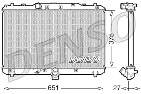 Радіатор DENSO DRM47022 (фото 1)