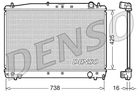Радіатор, охолодження двигуна DENSO DRM50033 (фото 1)