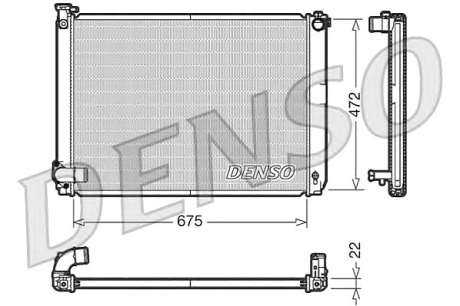 Радіатор DENSO DRM51005 (фото 1)