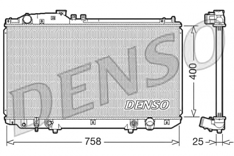 Радиатор, охлаждение двигателя DENSO DRM51006 (фото 1)