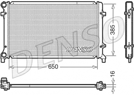 Радиатор, охлаждение двигателя DENSO DRM02014 (фото 1)