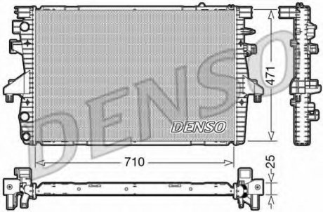 Радиатор, охлаждение двигателя DENSO DRM32039 (фото 1)