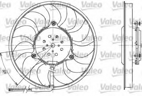 Вентилятор радіатора Valeo 698611 (фото 1)