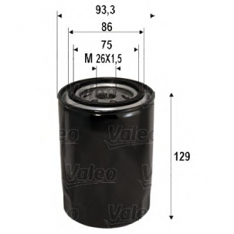 Фильтр масляный (накручиваемый) Valeo 586076 (фото 1)