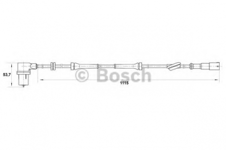 Датчик СКОРОСТИ ВРАЩ.КОЛЕСА BOSCH 0265006163 (фото 1)