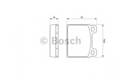 Тормозные колодки дисковые BOSCH 0986460111 (фото 1)