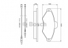 Тормозные колодки дисковые BOSCH 0986461757 (фото 1)