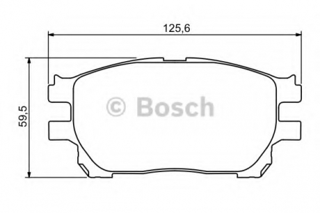 ГАЛЬМІВНІ КОЛОДКИ, ДИСКОВІ 0 986 494 212 BOSCH 0986494212 (фото 1)