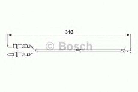 Датчик ИЗНОСА ДИСК.КОЛОДКИ BOSCH 1987474519 (фото 1)