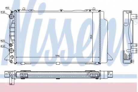 Радиатор системы охлаждения NISSENS 60465A (фото 1)