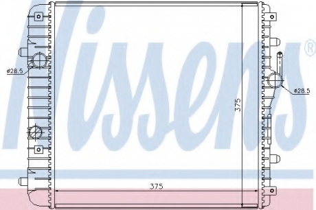 Радиатор системы охлаждения NISSENS 630738 (фото 1)