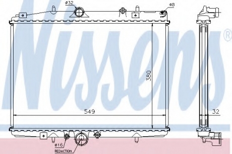 Радиатор системы охлаждения NISSENS 61292A (фото 1)