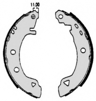 Гальмівні колодки (набір) BREMBO S23508 (фото 1)