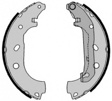 Гальмівні колодки барабанні S24 539 BREMBO S24539 (фото 1)