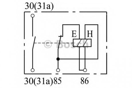 РЕЛЕ БАТАРЕИ ОТБОЙНОЕ 24В BOSCH 0333301010 (фото 1)