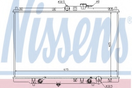 Радиатор системы охлаждения NISSENS 63346 (фото 1)
