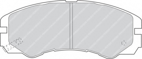 Гальмівні колодки, дискові FERODO FDB1015 (фото 1)