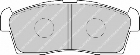 Тормозные колодки дисковые FERODO FDB1812 (фото 1)