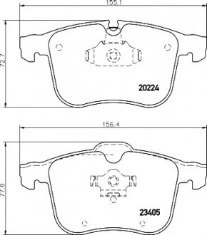 Тормозные колодки дисковые TEXTAR 2022401 (фото 1)