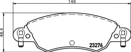 Тормозные колодки дисковые TEXTAR 2327601 (фото 1)