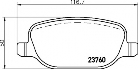 Гальмівні колодки, дискове гальмо (набір) TEXTAR 2376002 (фото 1)