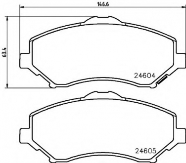 Тормозные колодки дисковые TEXTAR 2460401 (фото 1)