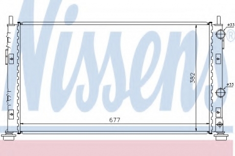 Радиатор системы охлаждения NISSENS 61003 (фото 1)