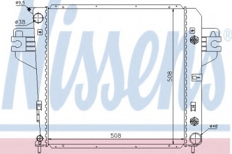 Радиатор системы охлаждения NISSENS 61017 (фото 1)