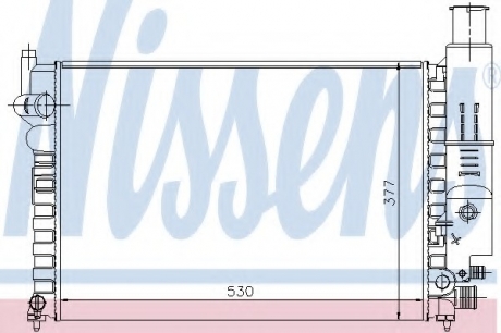 Радиатор системы охлаждения NISSENS 61230 (фото 1)