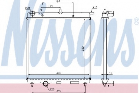 Радиатор системы охлаждения NISSENS 61277 (фото 1)