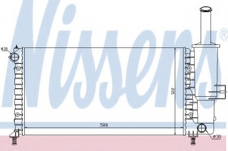 Радиатор системы охлаждения NISSENS 61764 (фото 1)