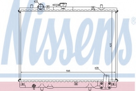 Радиатор системы охлаждения NISSENS 62892 (фото 1)