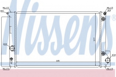 Радиатор системы охлаждения NISSENS 64694 (фото 1)
