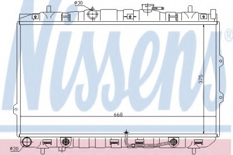 Радиатор системы охлаждения NISSENS 66649 (фото 1)