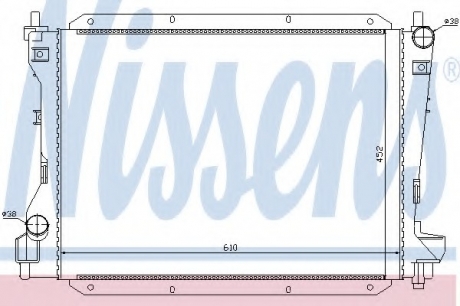 Радиатор системы охлаждения NISSENS 66703 (фото 1)