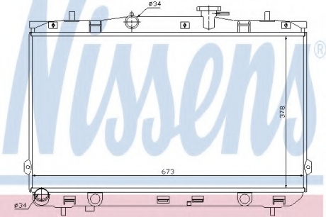 Радіатор NISSENS 67024 (фото 1)