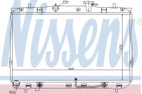 Радиатор системы охлаждения NISSENS 67489 (фото 1)