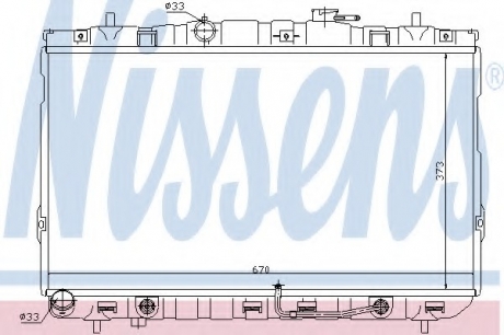 Радиатор системы охлаждения NISSENS 67468 (фото 1)