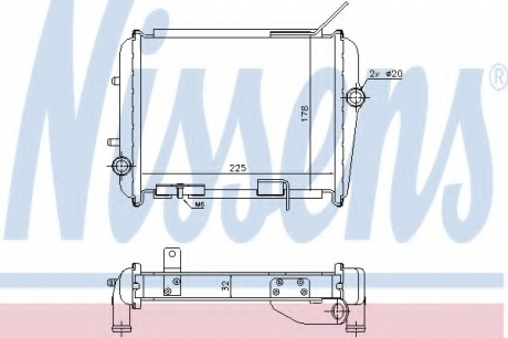 Радиатор системы охлаждения NISSENS 60362 (фото 1)