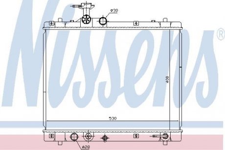 Радіатор системы охлаждения NISSENS 69402 (фото 1)