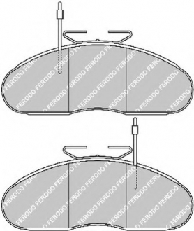 Тормозные колодки дисковые FERODO FVR792 (фото 1)