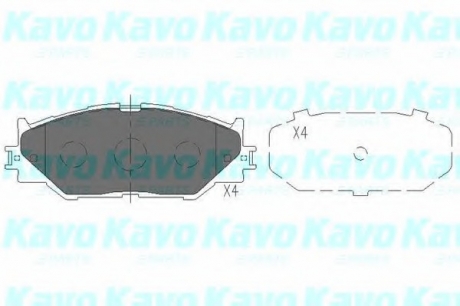 Тормозные колодки дисковые KAVO KBP-9094 (фото 1)