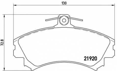 Гальмівні колодки дискові P54 022 BREMBO P54022 (фото 1)