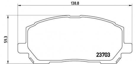 Гальмівні колодки дискові P83 078 BREMBO P83078 (фото 1)
