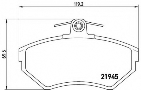 Гальмівні колодки дискові P85 042 BREMBO P85042 (фото 1)