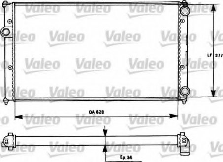 Радиатор системы охлаждения Valeo 731265 (фото 1)