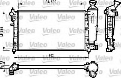 Радиатор системы охлаждения Valeo 731526 (фото 1)