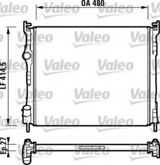 Радіатор системы охлаждения Valeo 732737 (фото 1)